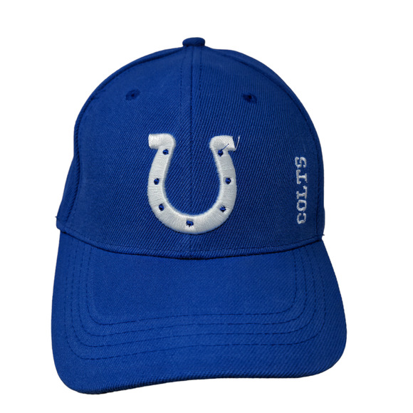 NFL Men's Indianapolis Colts Strapback Hat Blue Embroidered Logo - Picture 1 of 11
